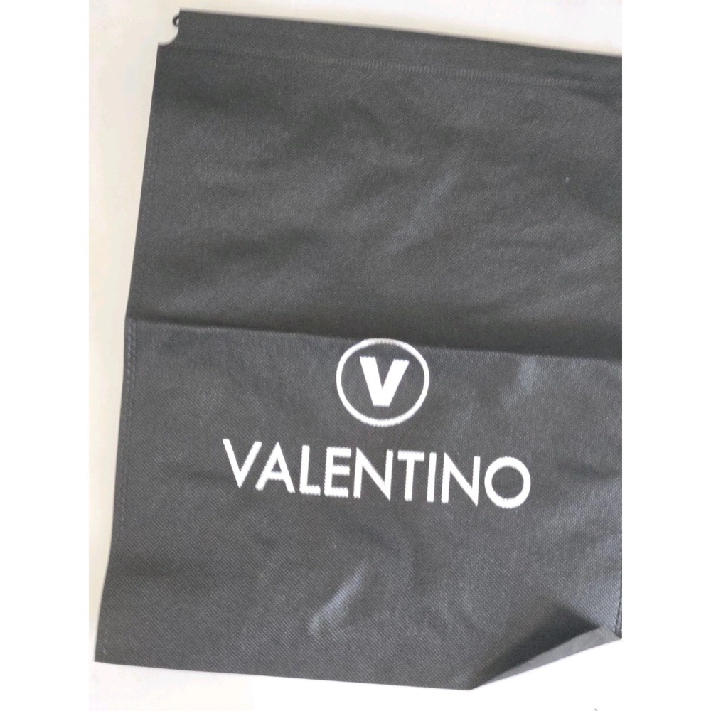Authentic Valentino Black Dust Bag Storage Cover Drawstring 14x11" Gift